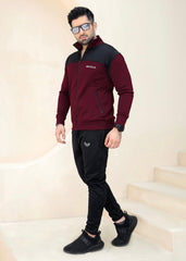 Trendy Additions - Black/burgundy TrackSuit