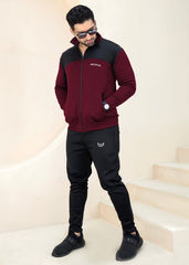 Trendy Additions - Black/burgundy TrackSuit