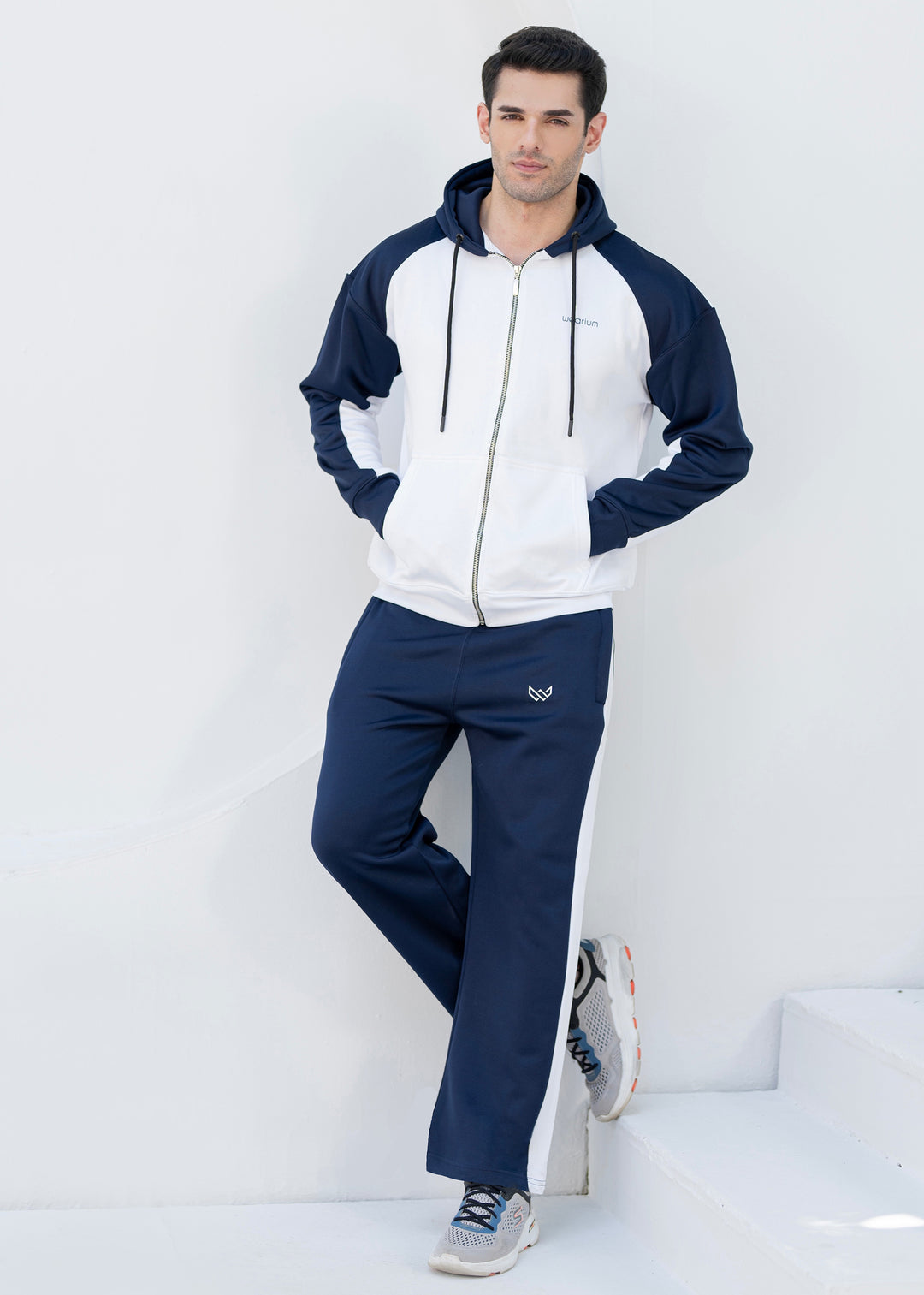 Legacy - Navy/White Oversized Tracksuit